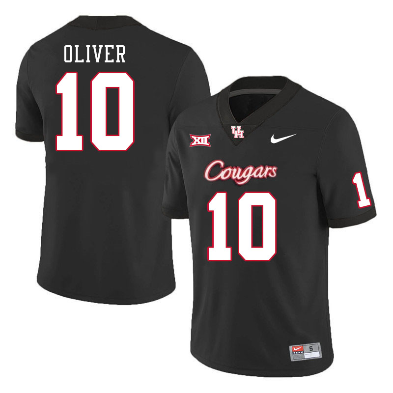 Houston Cougars #10 Ed Oliver College Football Jerseys Stitched Sale-Black